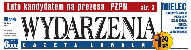 okładka Tygodnika Wydarzenia